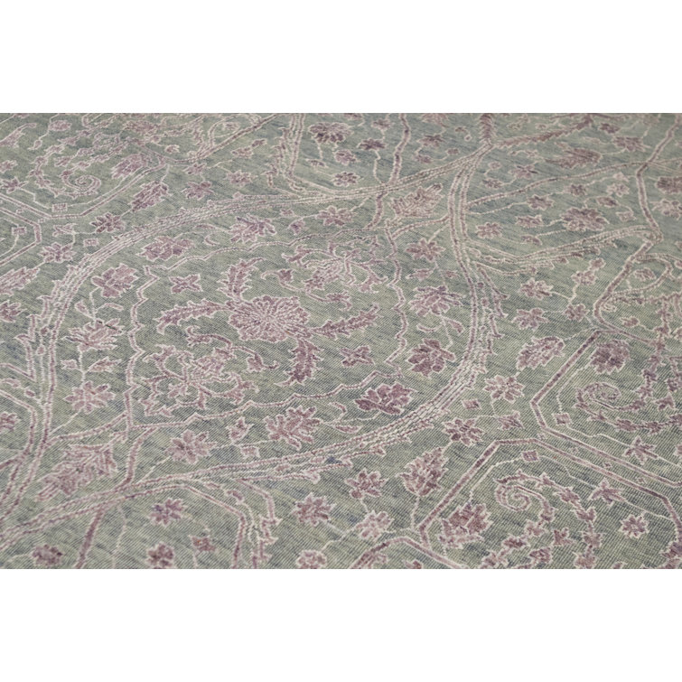 Bokara Rug Co., Inc. HandKnotted HighQuality Light Blue and Gold Area